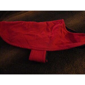 Pet Wear Wool Dog Coat Jacket Blanket Coat Reversible Red Black Medium